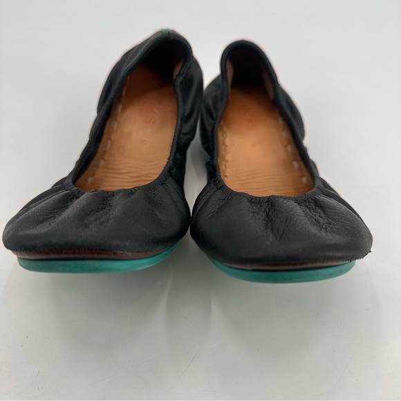 Tieks Black Leather Ballet Flats 9 - Picture 4 of 9